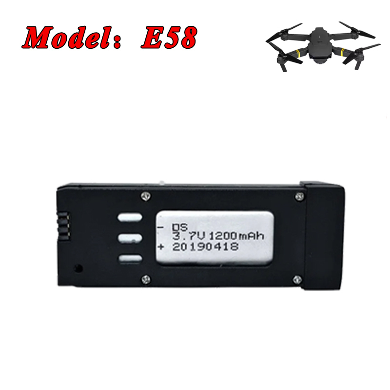 Bateria lipo 3.7v 1200mah 1800 - Eachine Drone E58 avaliação e preço
